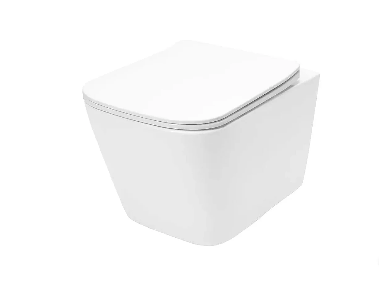 Design Hänge-WC mit innovativem randlosem System für optimale Hygiene