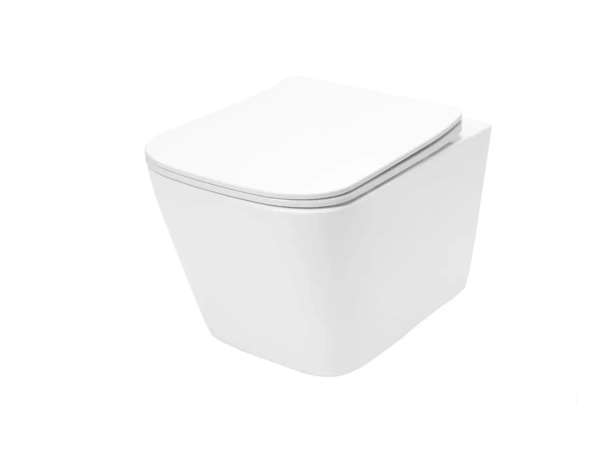 Cuvette WC suspendue design avec système innovant sans bride pour une hygiène optimale