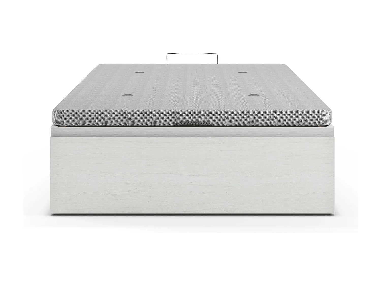 Bettgestell mit Bettkasten mit Schublade - 90 x 200 cm - Weiß - HESTIA von YSMÉE