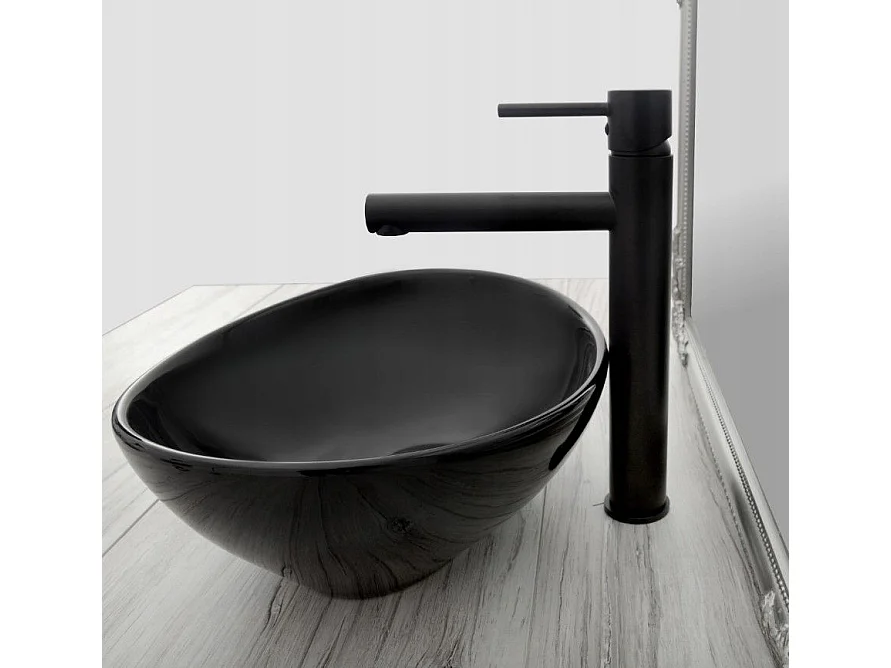 Rubinetto Da Lavabo Rea Tess High Black