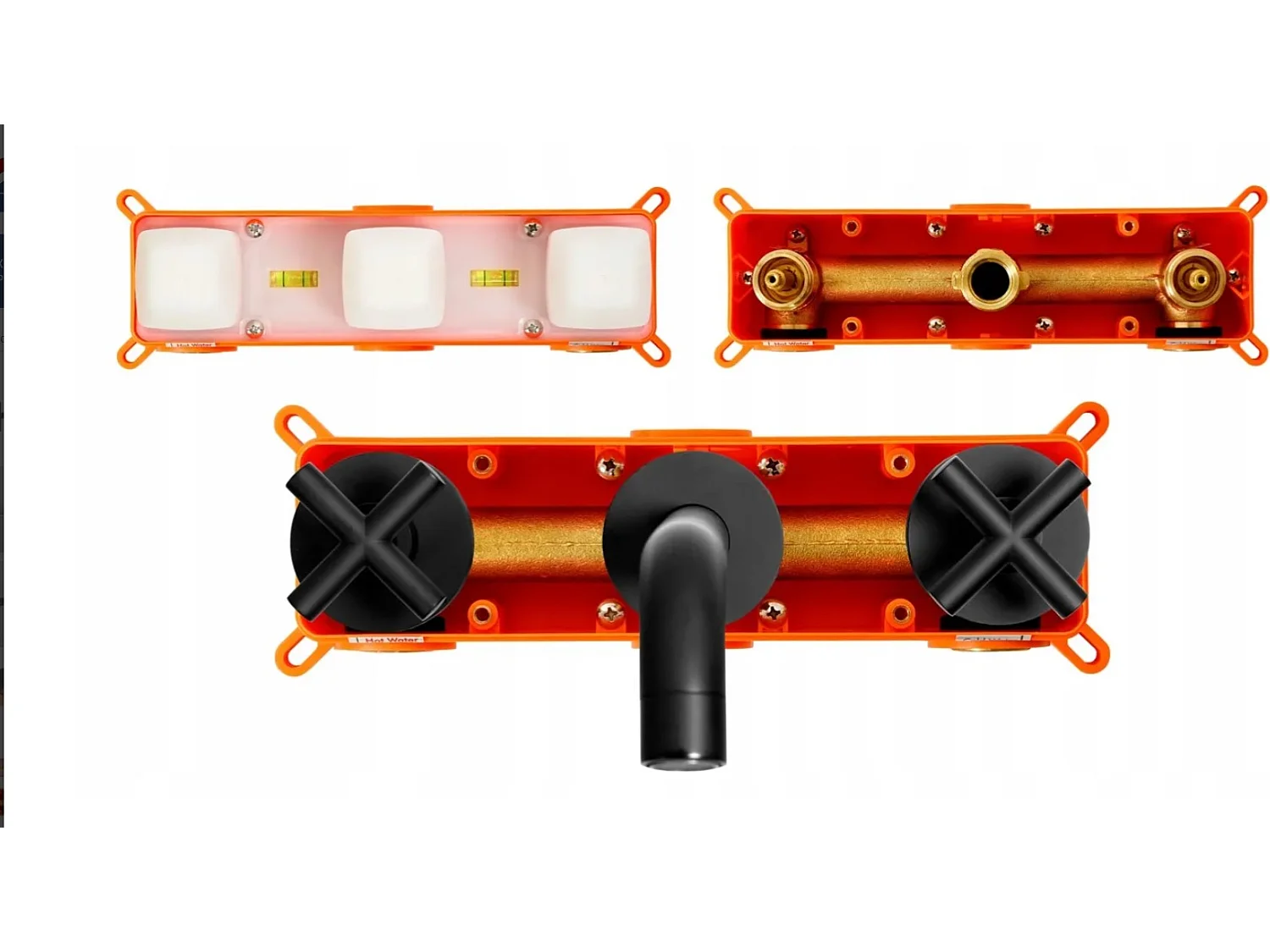 Robinet Mural Rea Exit Black + Box