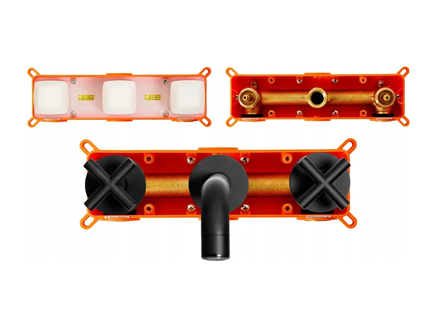 Robinet Mural Rea Exit Black + Box