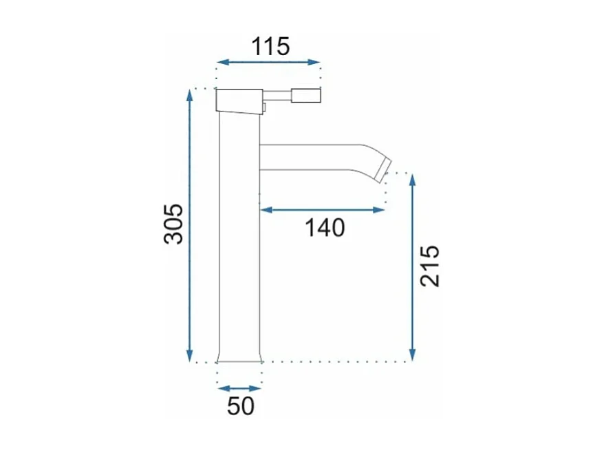 Waschbeckenarmatur Rea Graf High Chrome