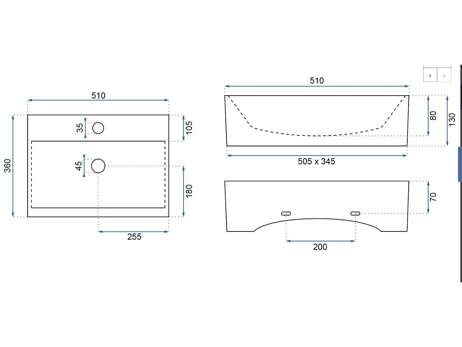 Vasque À Poser Rea Bonita White