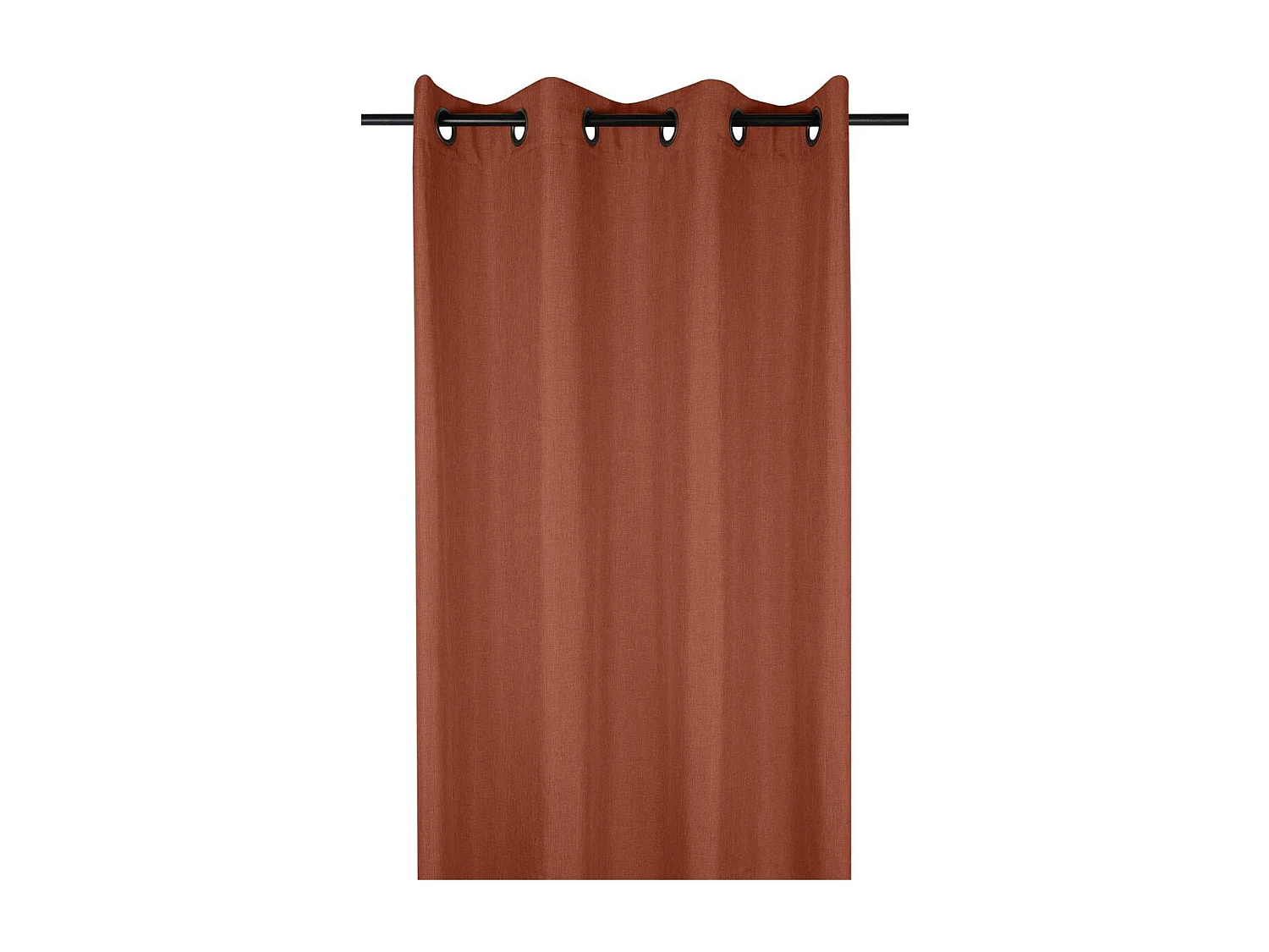 RIDEAU BEA EN TERRACOTTA 140X260 CM - ÉLÉGANCE ET STYLE