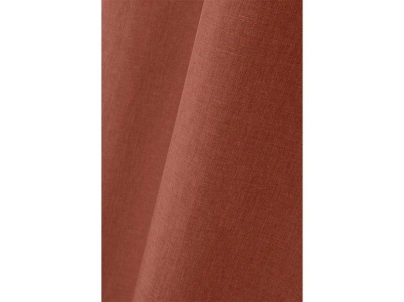 RIDEAU BEA EN TERRACOTTA 140X260 CM - ÉLÉGANCE ET STYLE