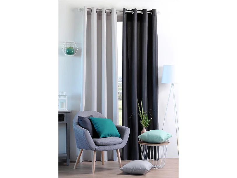 RIDEAU NELSON ANTHRACITE 135X240 cm - Élégance et Intimité