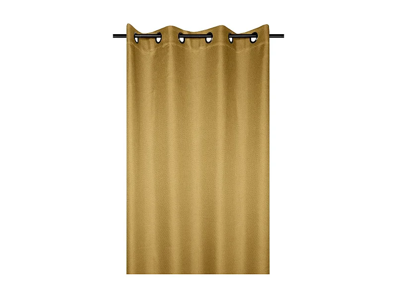Einfarbiger blickdichter Vorhang mit Struktur 140 x 260 cm