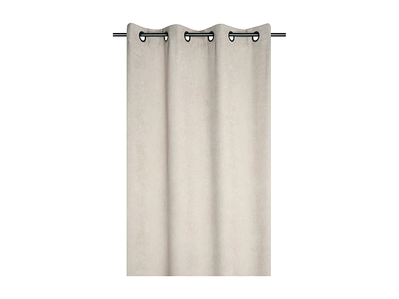 Ösenvorhang aus Kord 140 x 260 cm