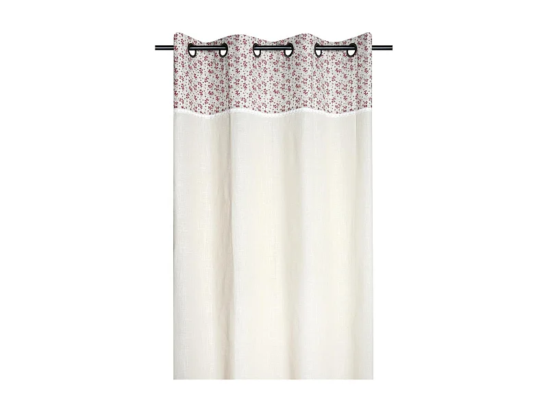 Baumwollvorhang mit kleinen Blumenmuster 140 x 260 cm