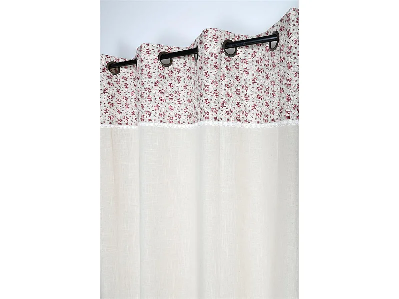 Baumwollvorhang mit kleinen Blumenmuster 140 x 260 cm