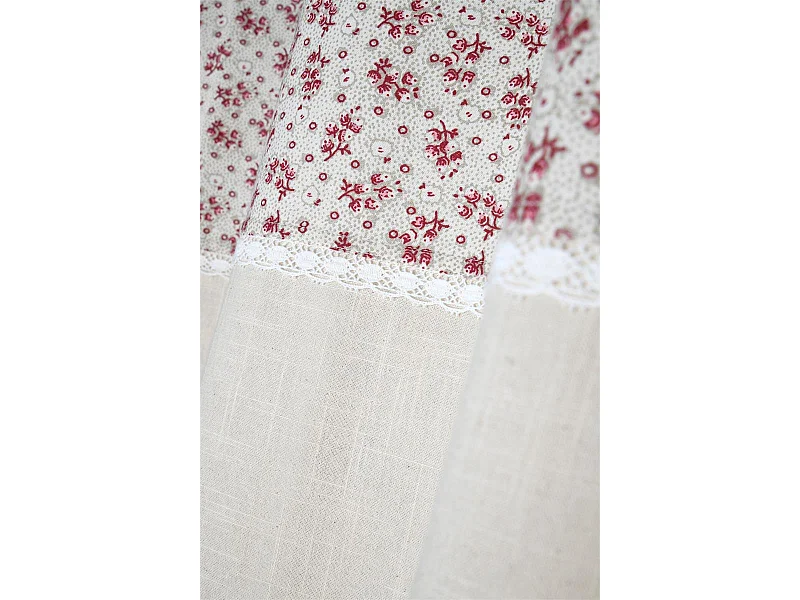 Baumwollvorhang mit kleinen Blumenmuster 140 x 260 cm