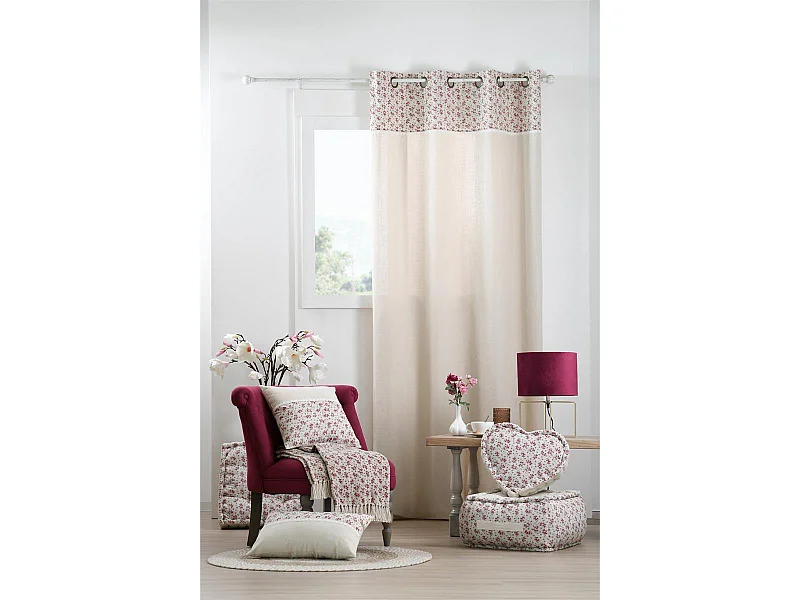 Rideau Ginny Rose Élégant 140x260 cm - Décor Chic pour Votre Intérieur