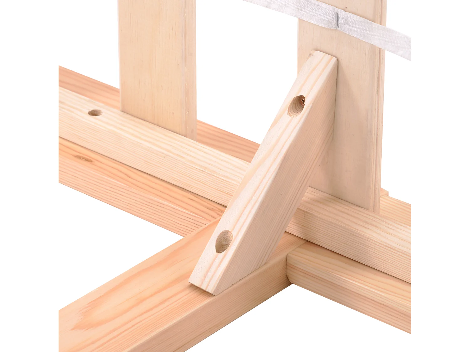 Cama para adultos 90 x 200 cm - Estructura de cama de madera maciza, cama doble con somier y cabecero, adecuada para adultos, adolescentes, niños - Natural