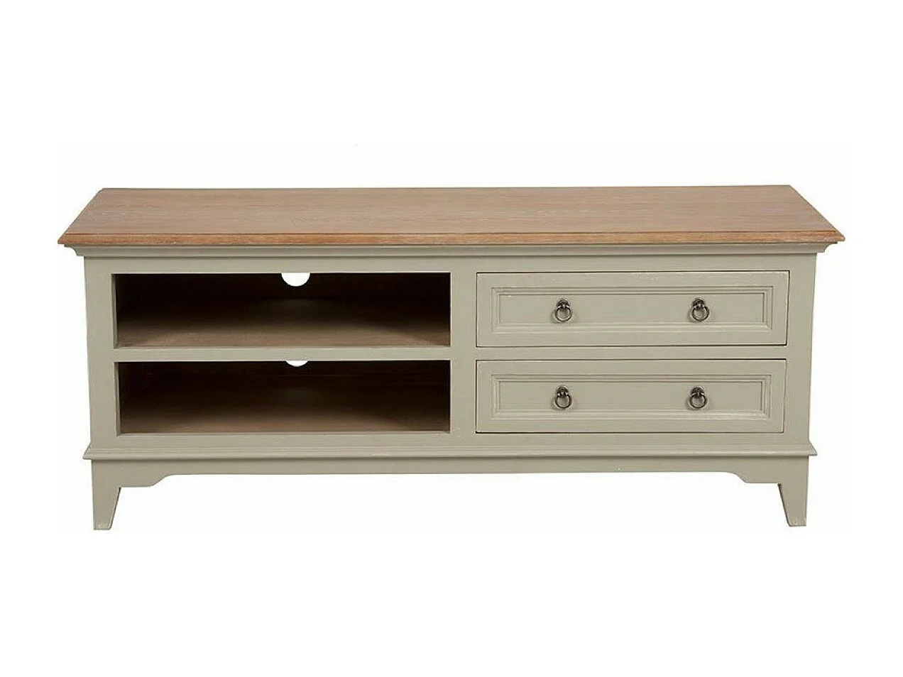 Meuble tv 2 tiroirs Bois Beige - Esquisse Interior's