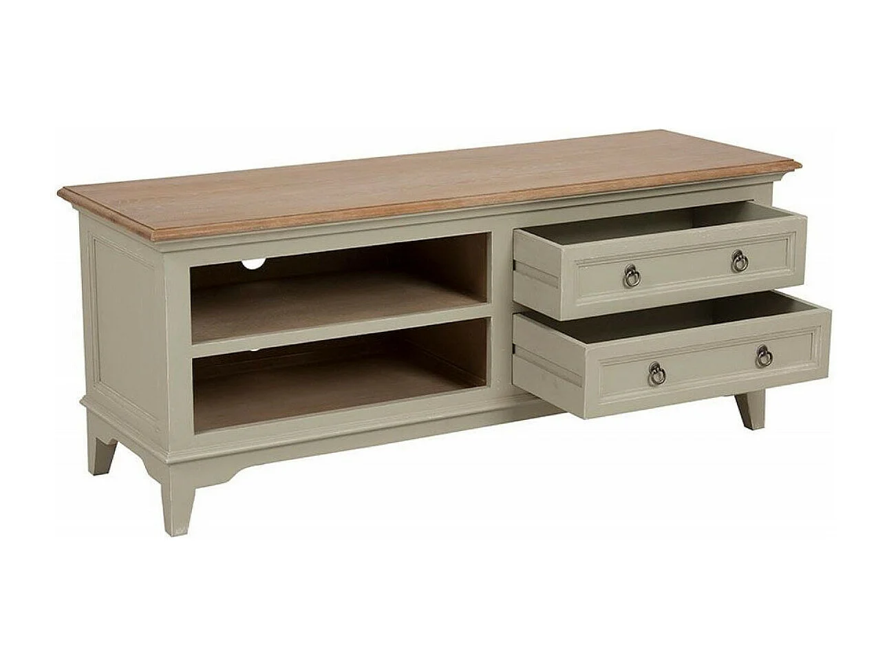 Meuble tv 2 tiroirs Bois Beige - Esquisse Interior's