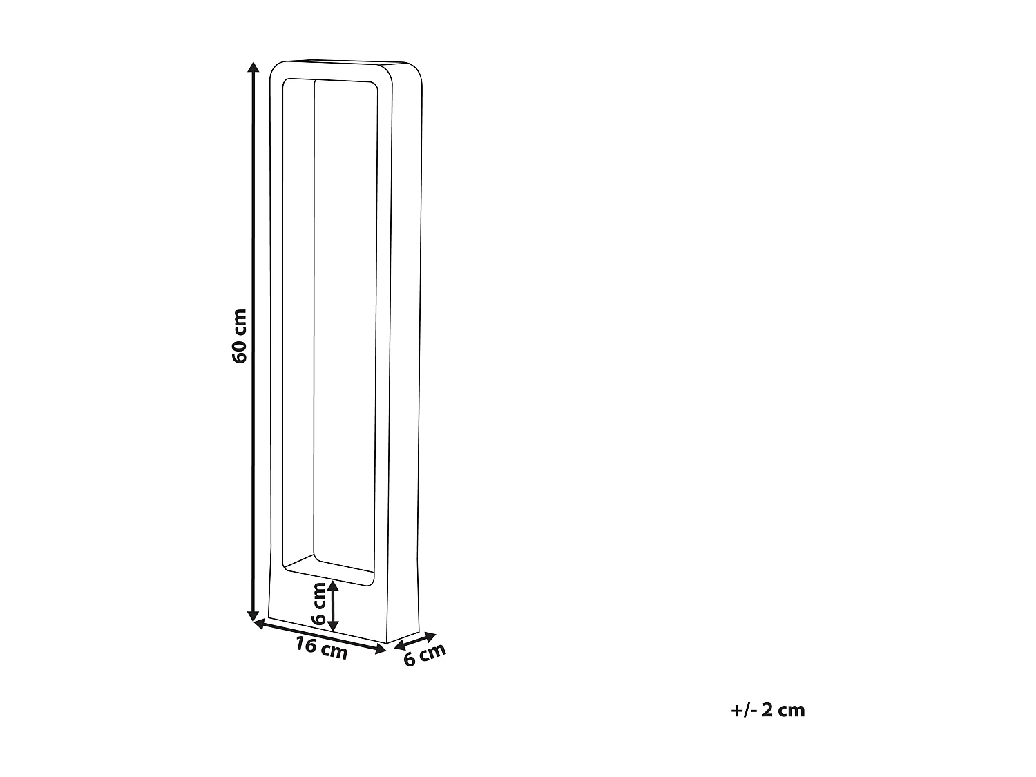 Lampione da esterno a LED PERDIDO Nero