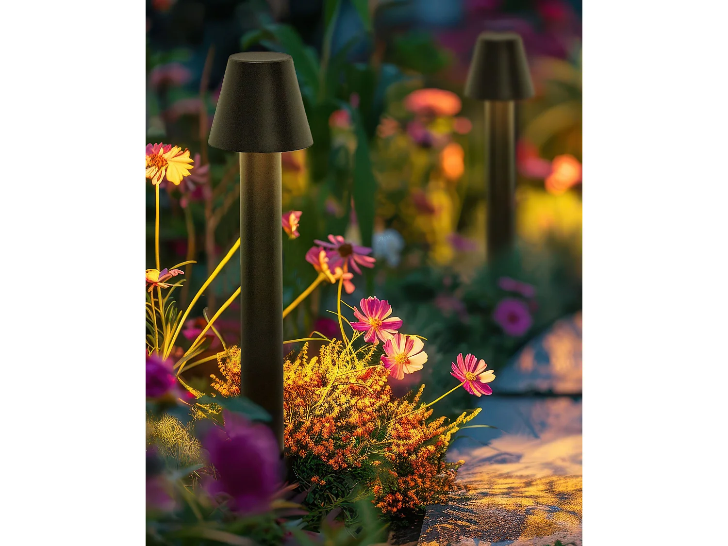 LED paallamp voor buiten HOLMES Zwart