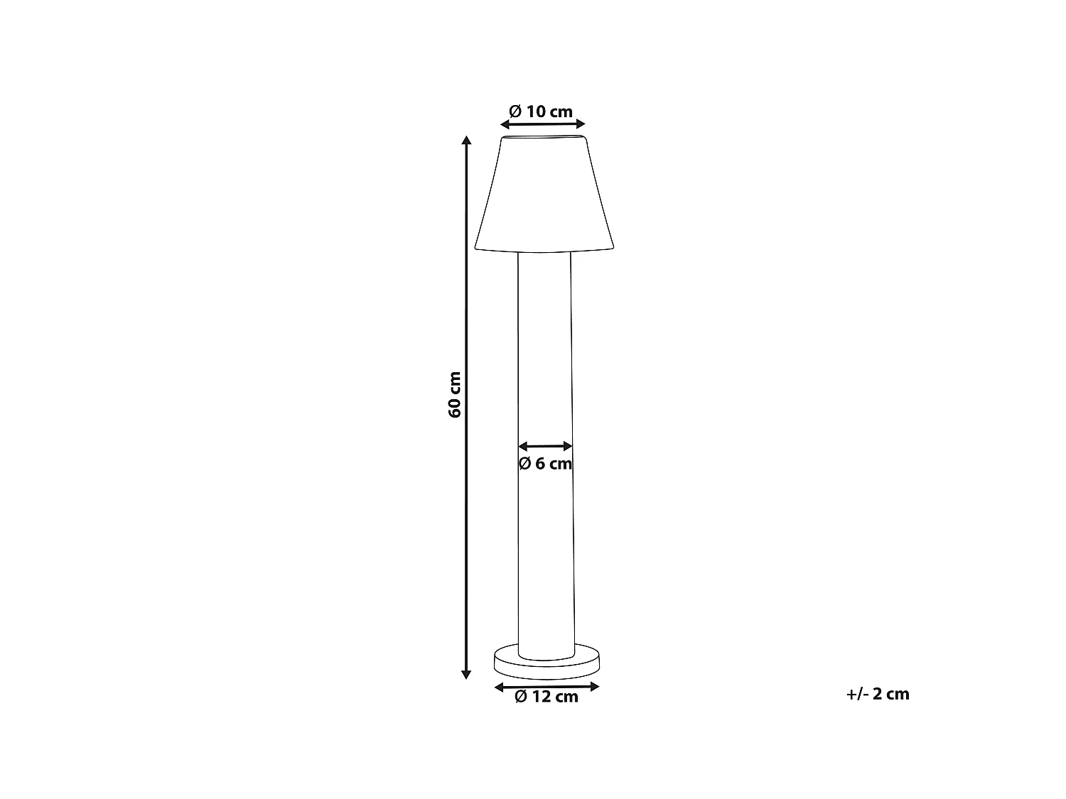 LED Pollerleuchte HOLMES Schwarz