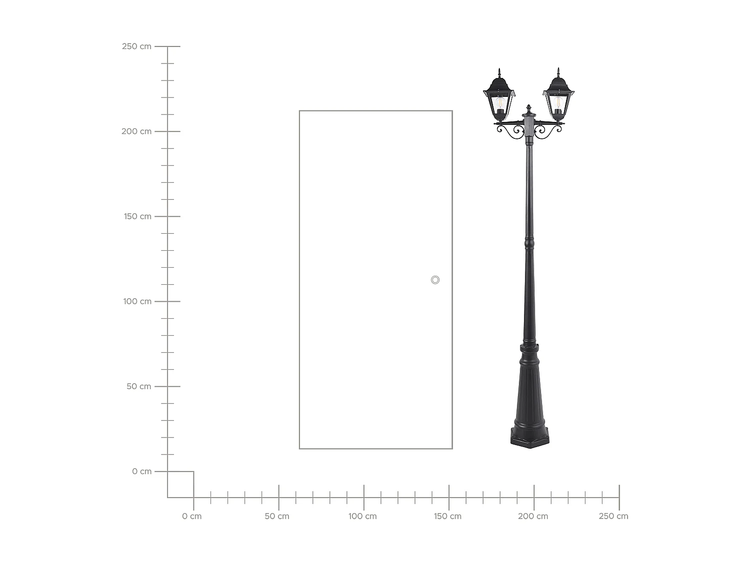 Lampadaire extérieur SUKRI Noir