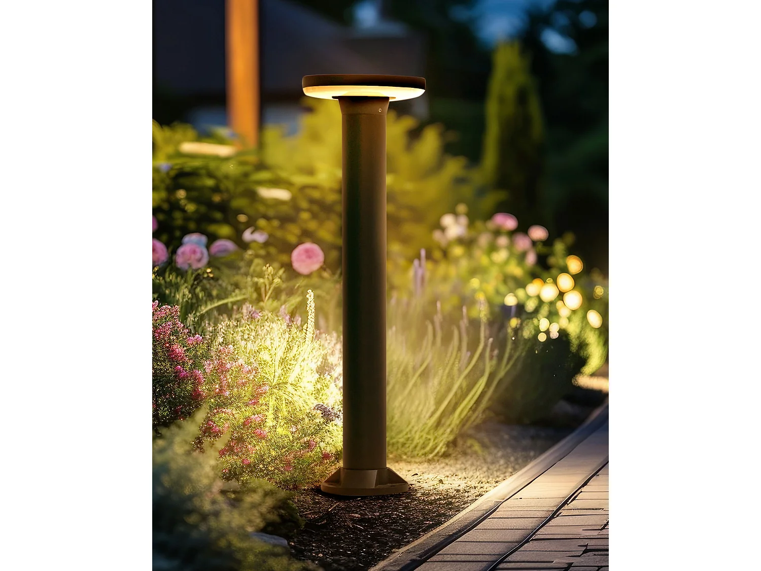 Solar LED Pollerleuchte TARKIO Schwarz