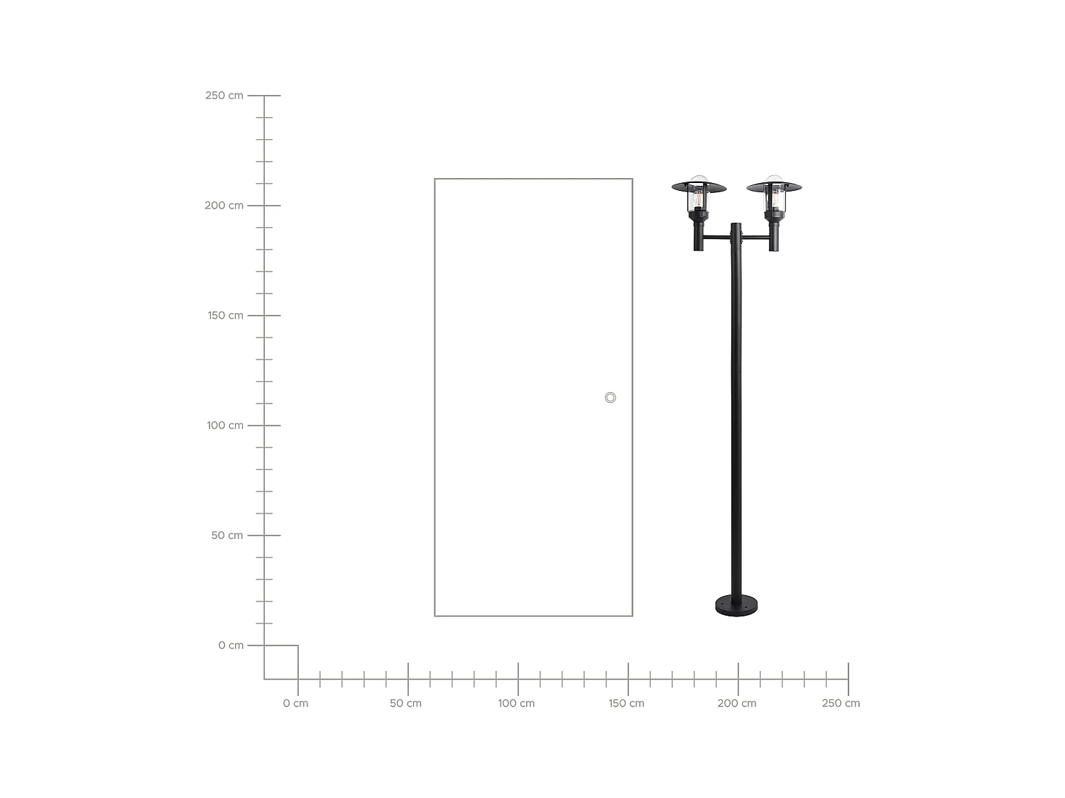 Lantaarnpaal TIZU Zwart