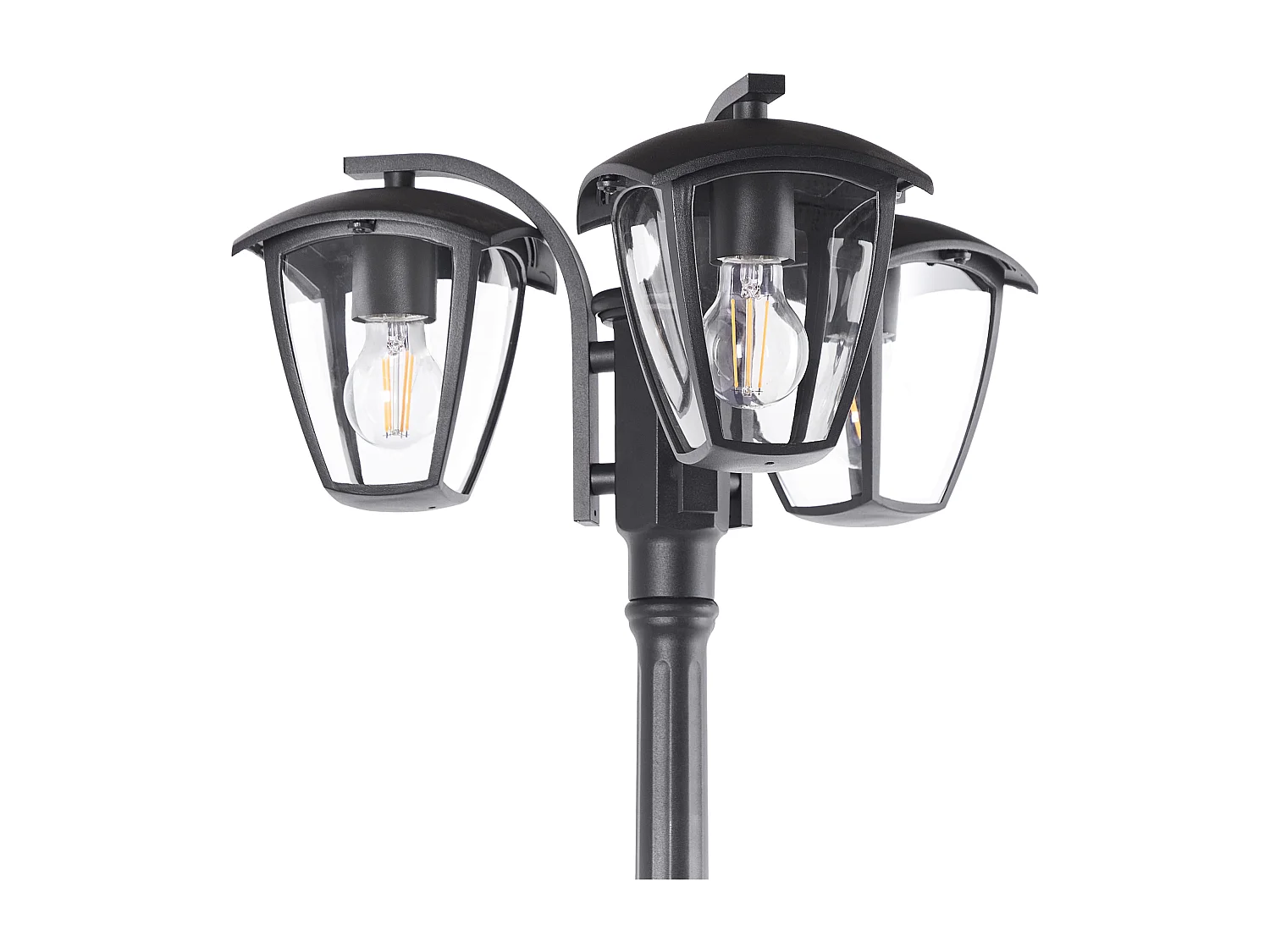 Poste de luz para exterior LEMRO Preto