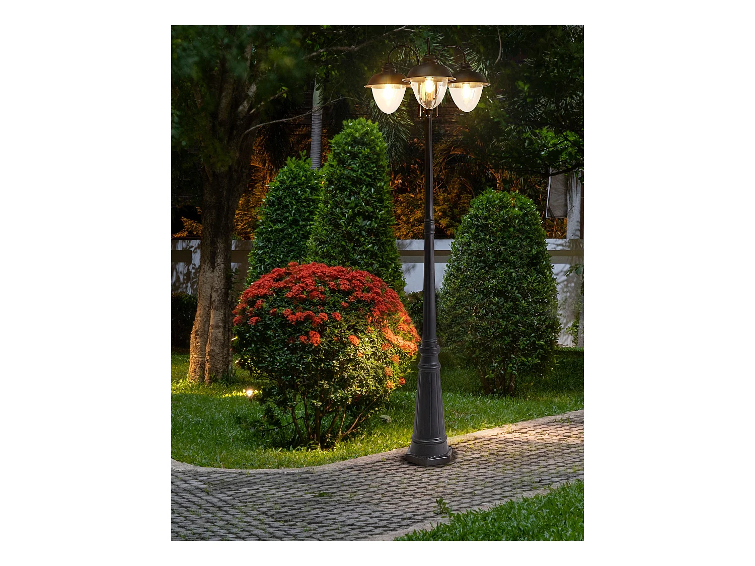 Lampadaire extérieur BANKA Noir