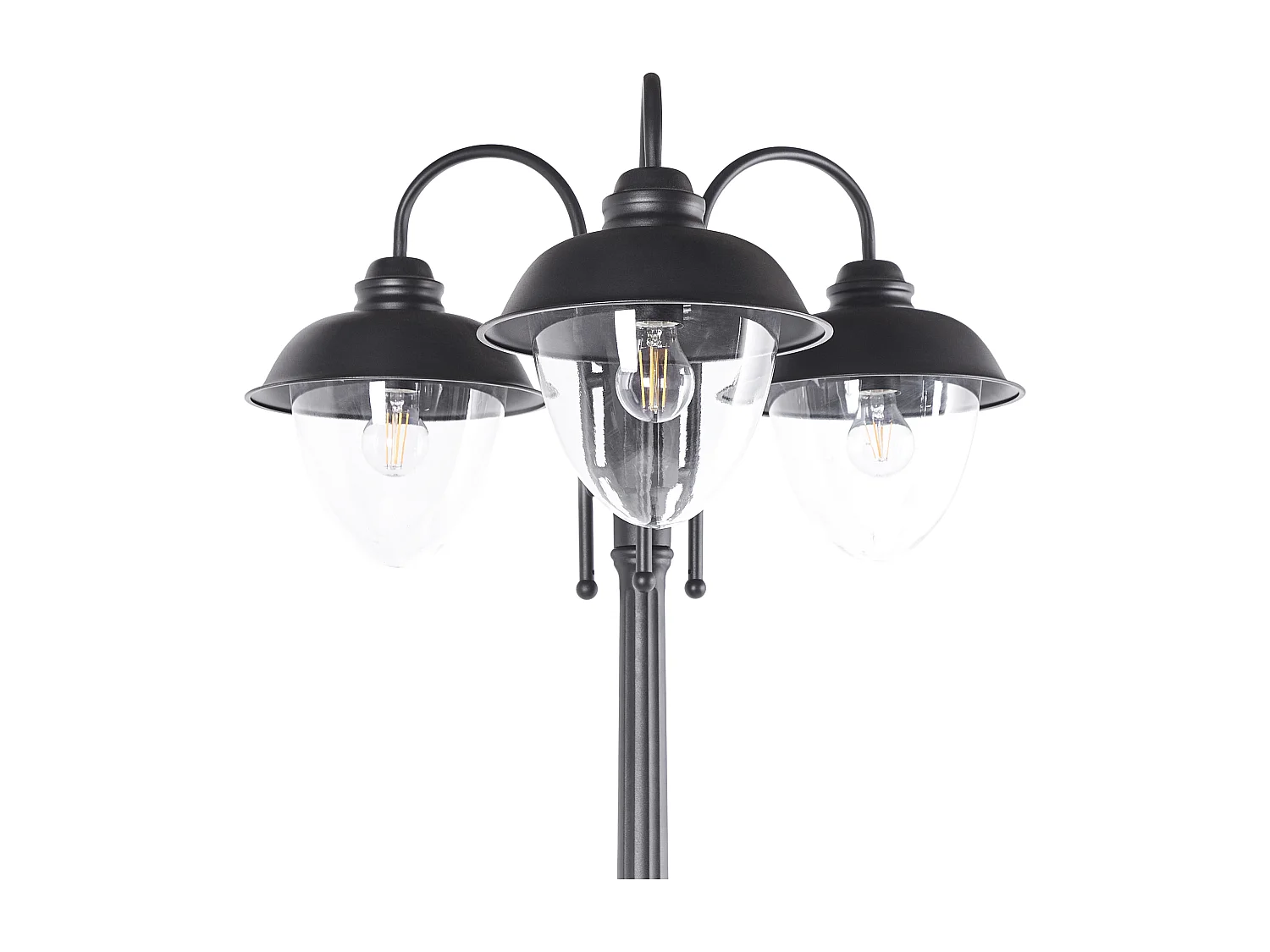 Poste de luz para exterior BANKA Preto