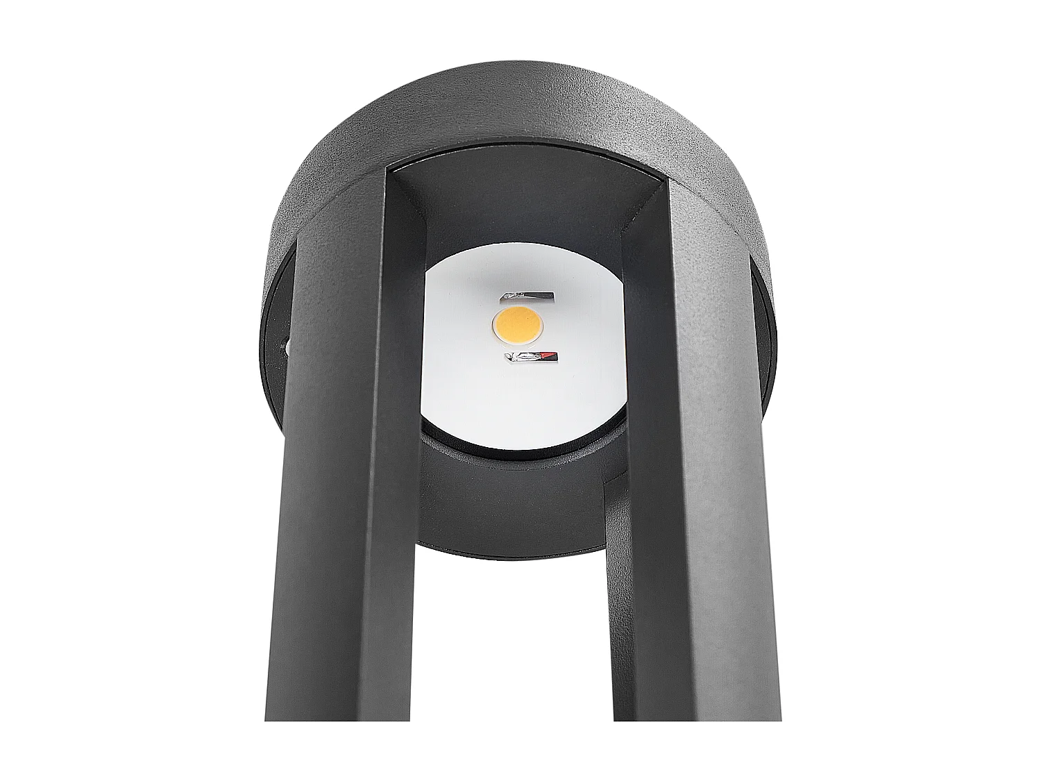 Garten LED Pollerleuchte Aluminium schwarz Außenlampe Wegeleuchte 60 cm Payette