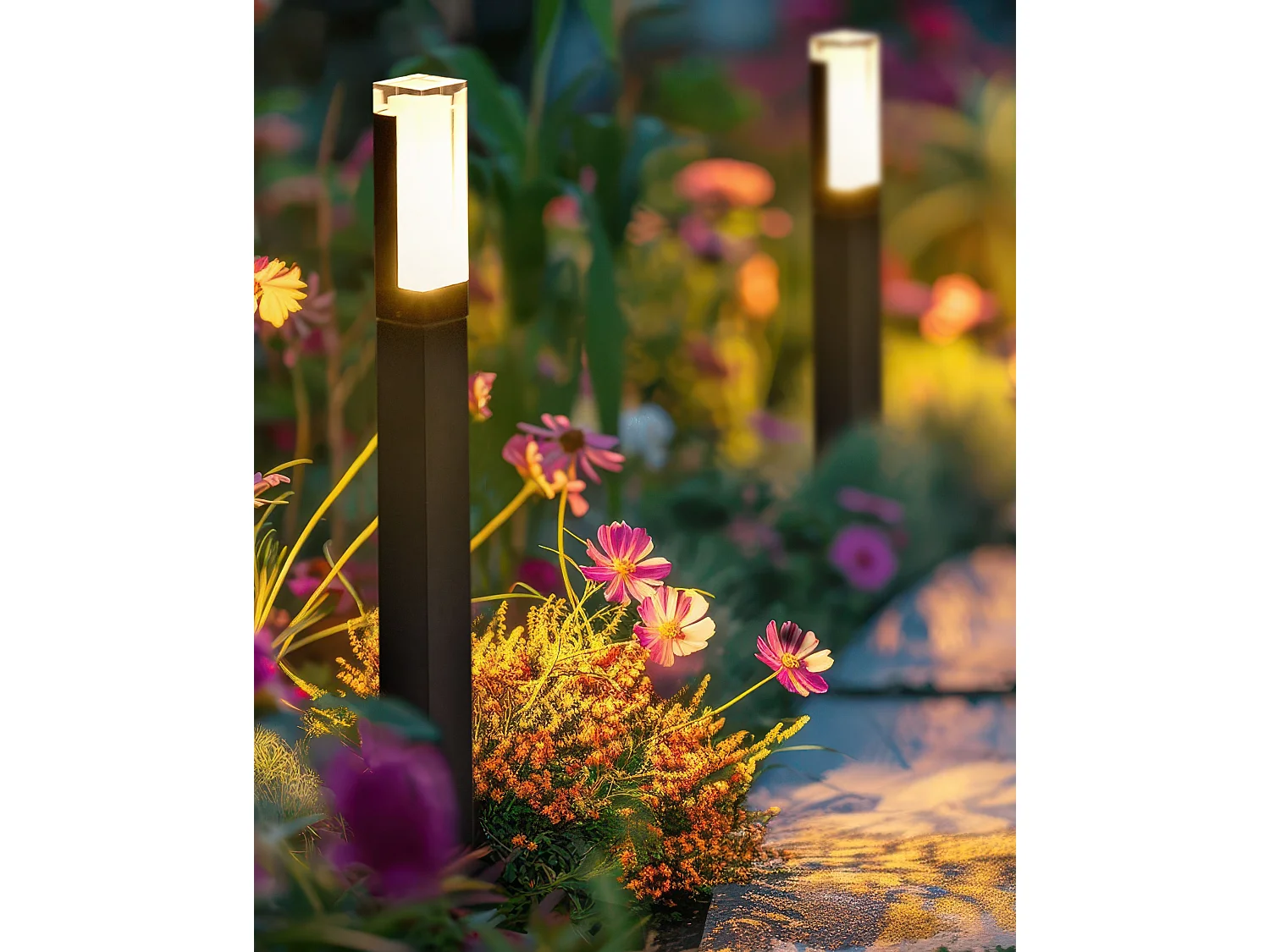 Lampione da esterno a LED AWUNA Nero