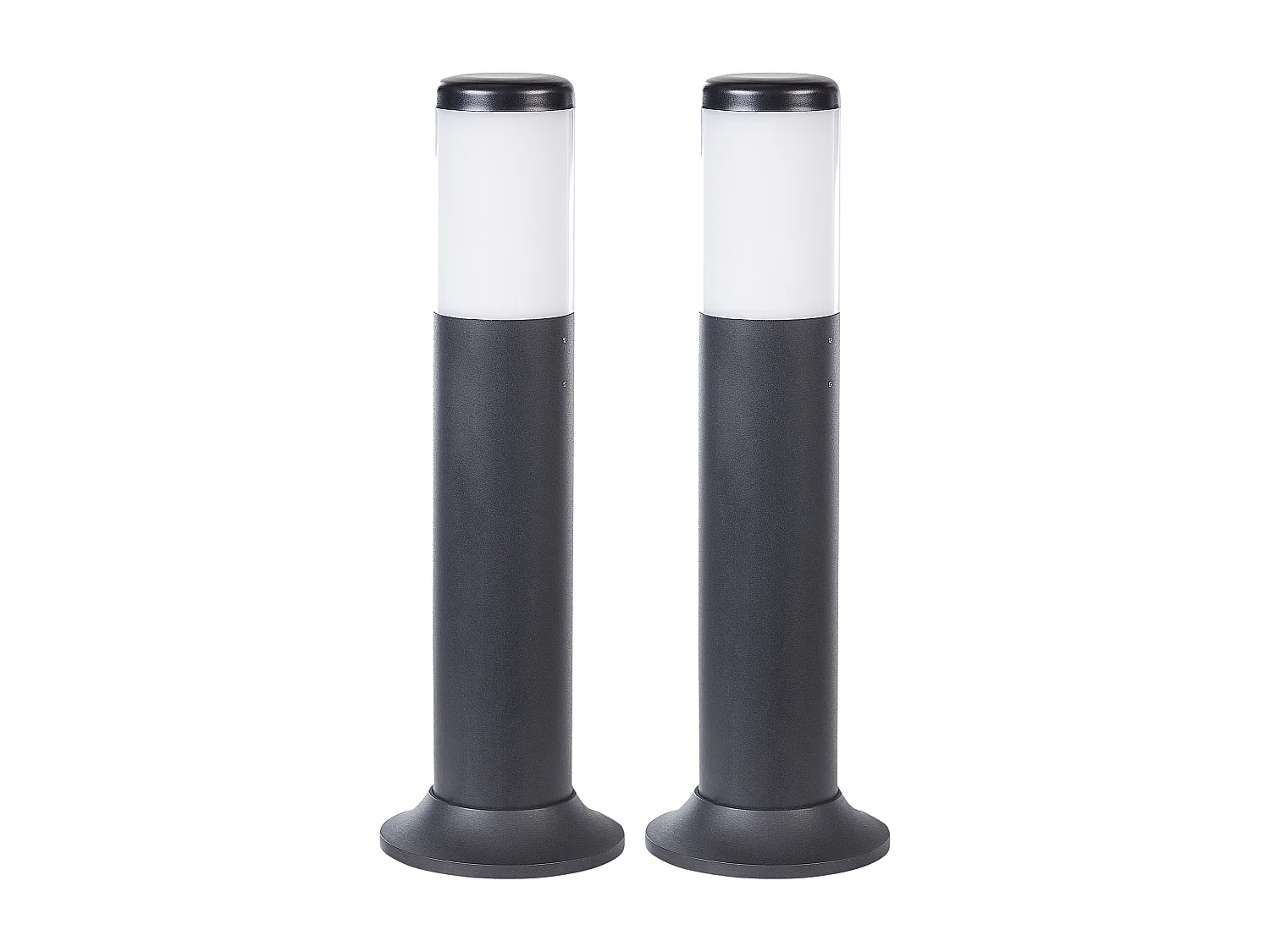 Zestaw 2 lamp stojących ogrodowych GARDNER Czarny