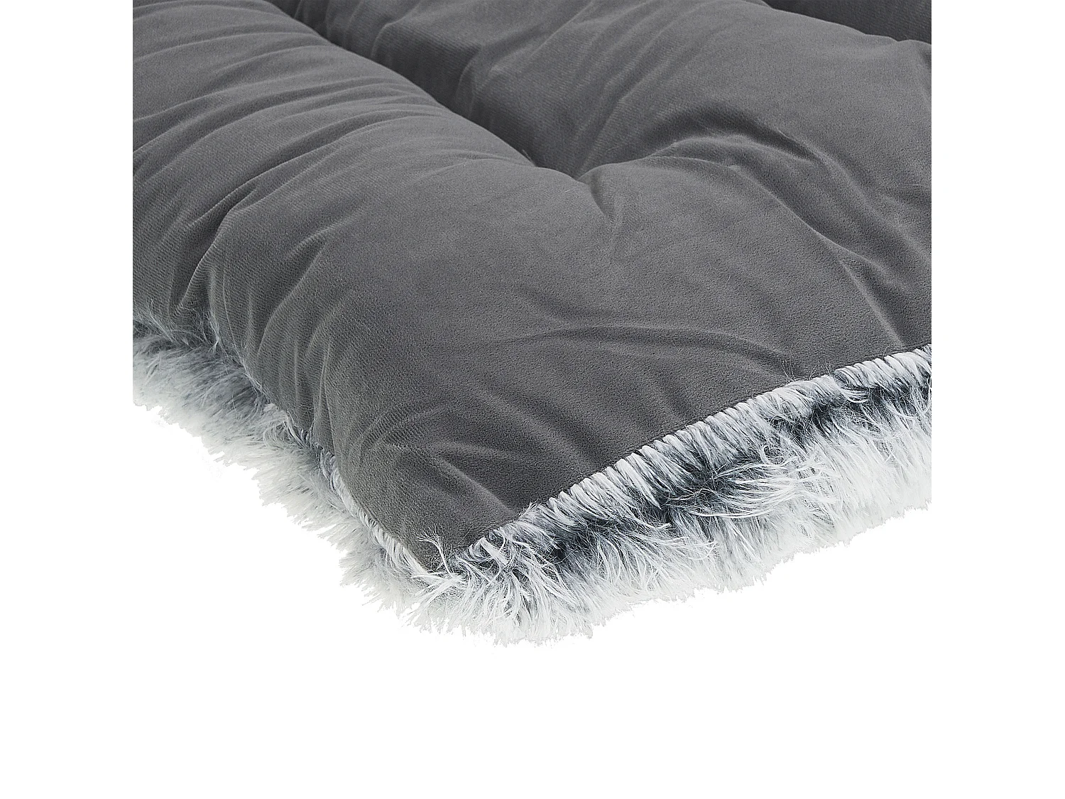 Lit pour animal ERGANI Velours Gris