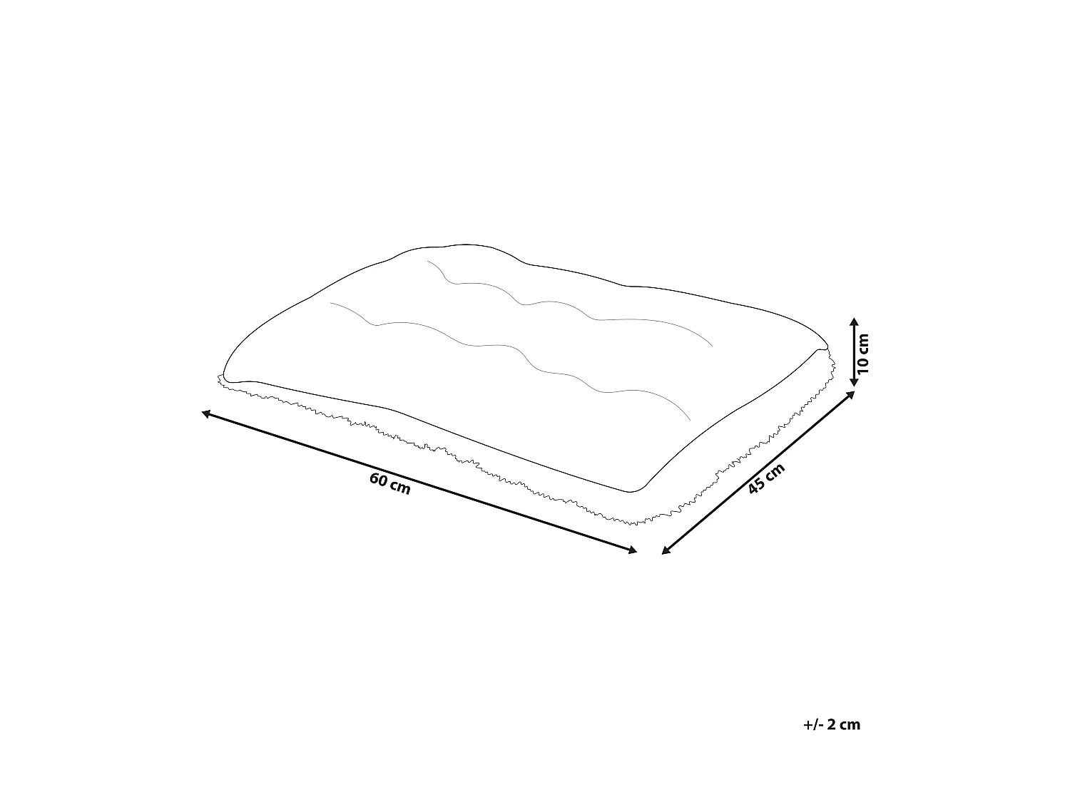 Modernes Tierbett aus weichem Samtstoff mit Quasten grau 60 x 45 cm Ergani