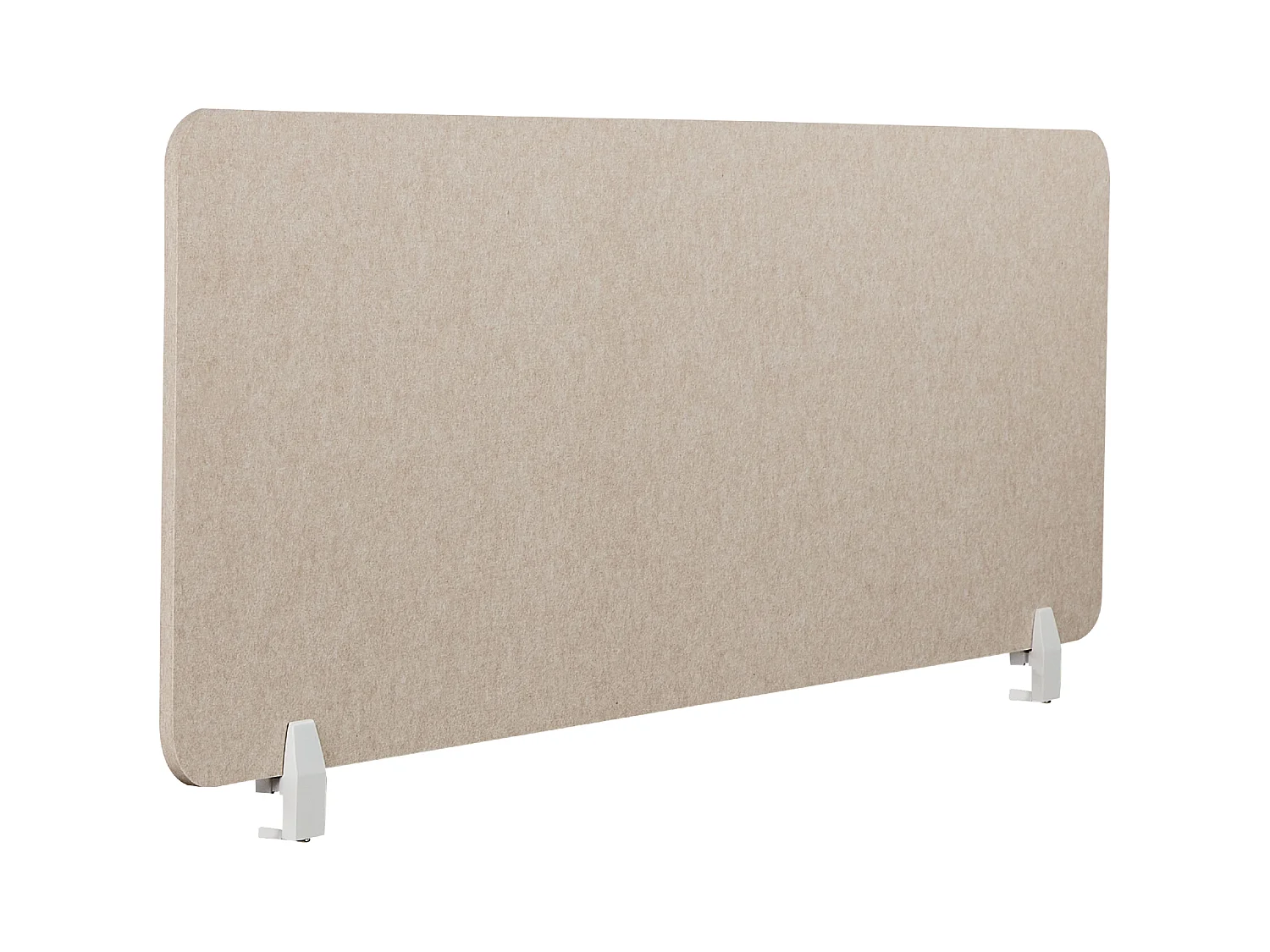 Bureauscherm beige 160 x 50 cm SPLIT