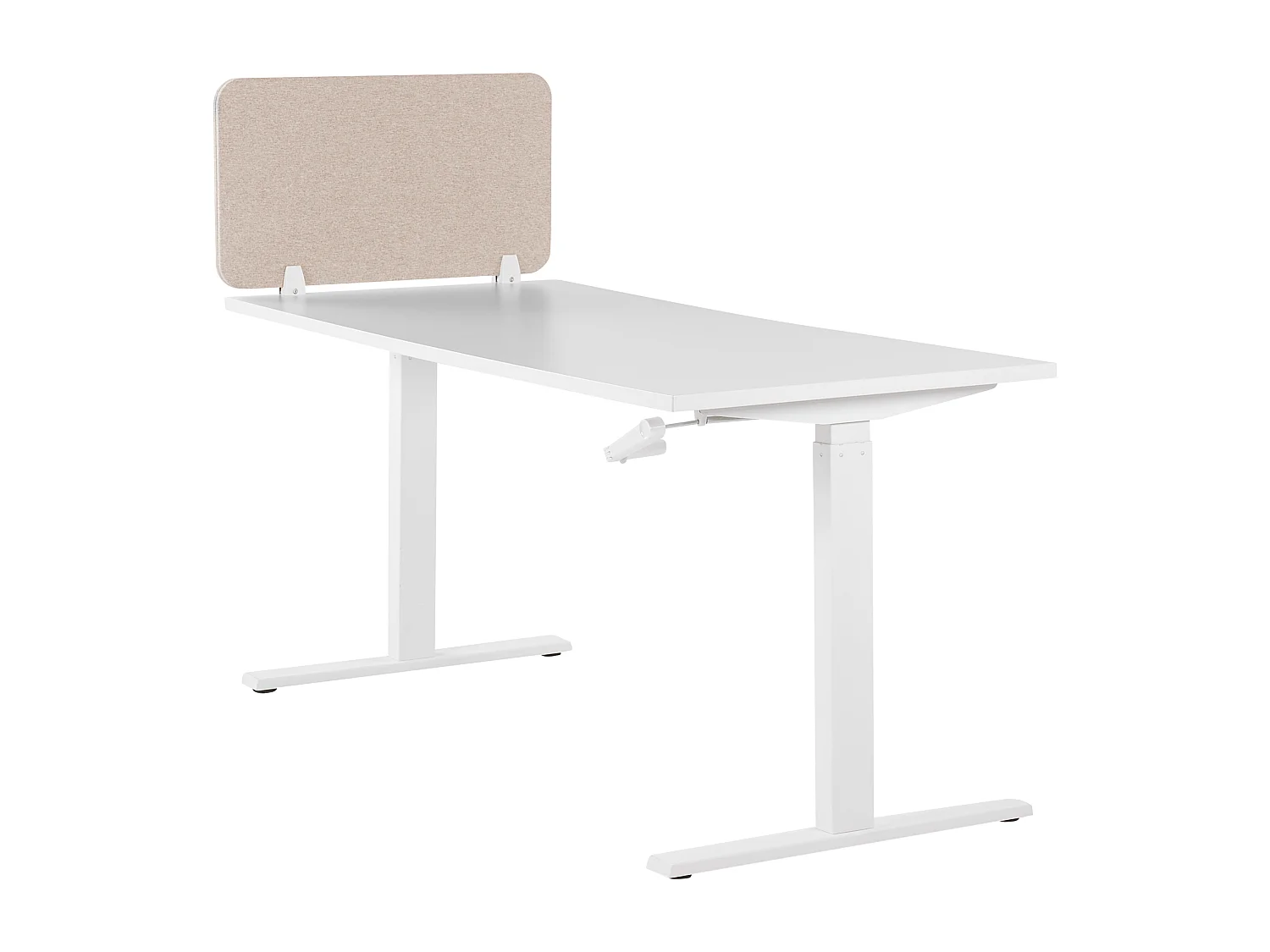 Bureauscherm beige 80 x 40 cm WALLY