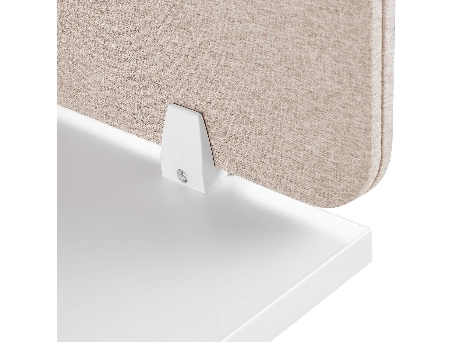 Bureauscherm beige 80 x 40 cm WALLY