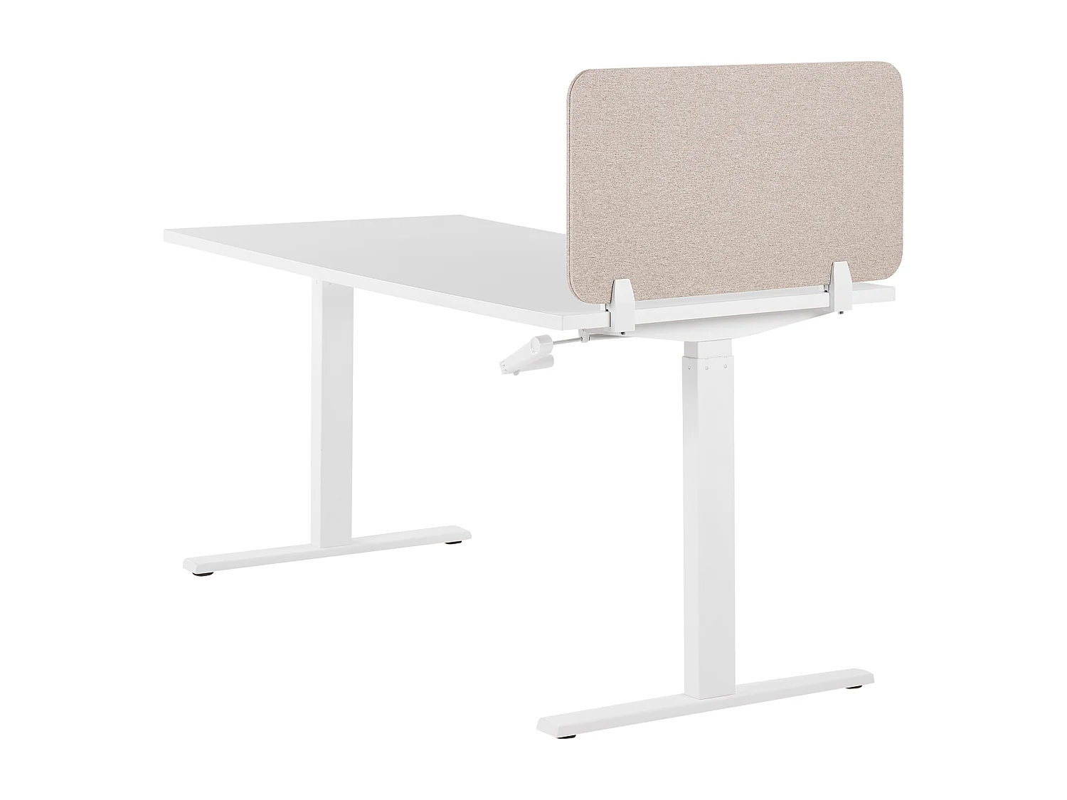 Bureauscherm beige 80 x 40 cm WALLY