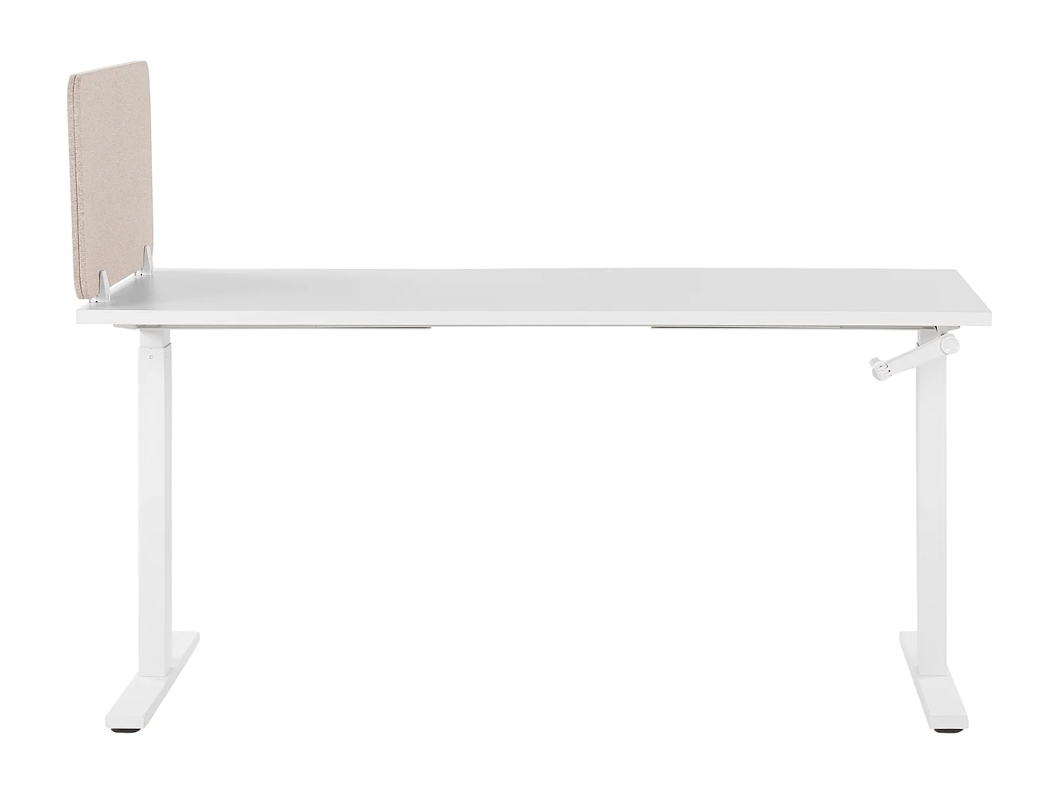 Bureauscherm beige 80 x 40 cm WALLY