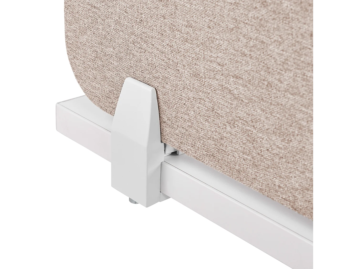 Bureauscherm beige 80 x 40 cm WALLY
