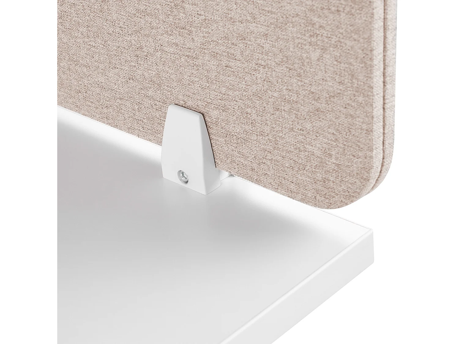 Bureauscherm beige 80 x 40 cm WALLY