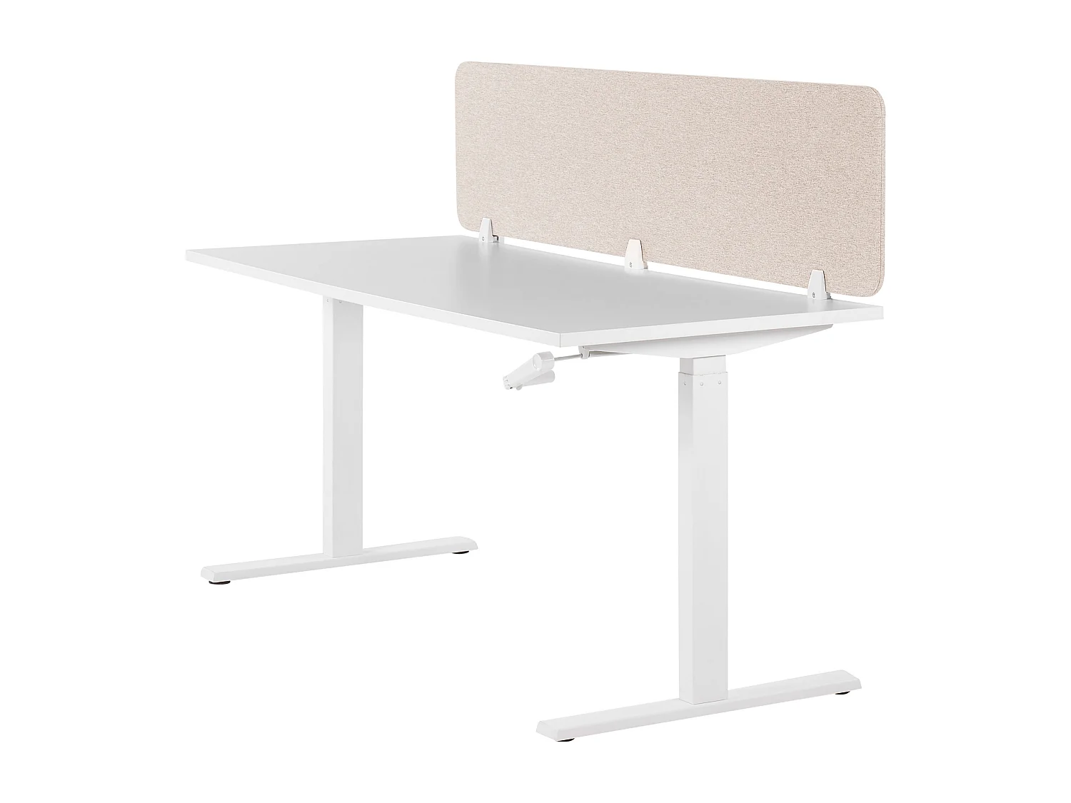 Painel divisor de secretária creme 180 x 40 cm WALLY