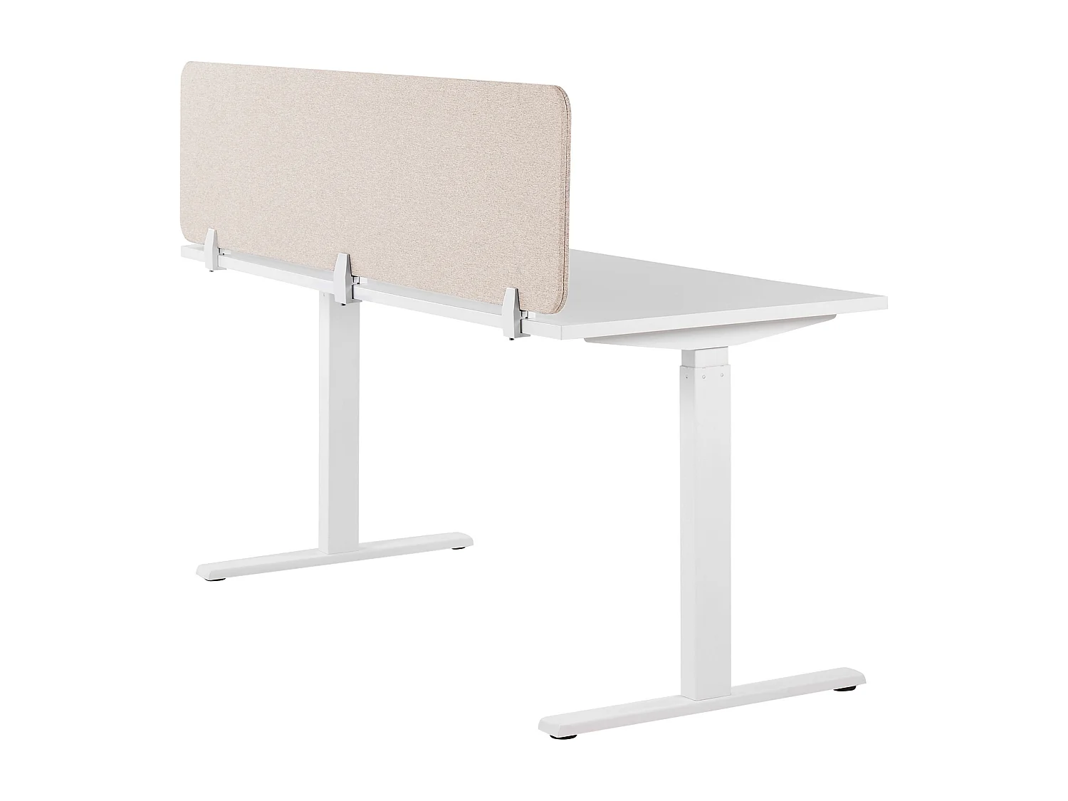 Painel divisor de secretária creme 180 x 40 cm WALLY