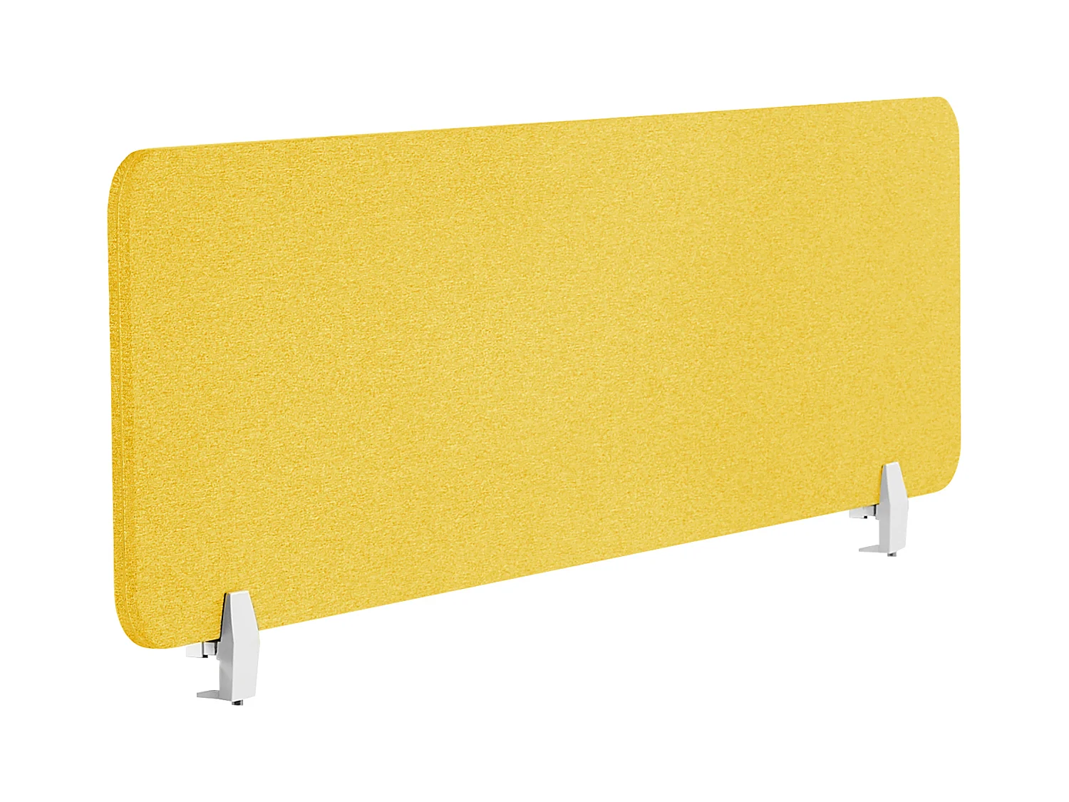 Bureauscherm geel 160 x 40 cm WALLY