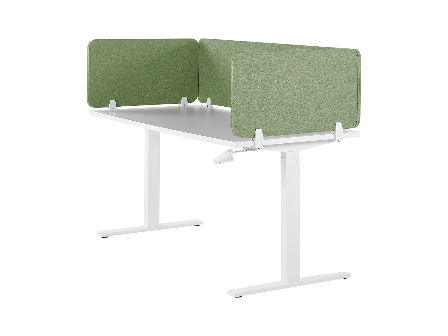 Schreibtisch Trennwand Akustik Polster grün 72 x 40 cm Schallschutz Wally