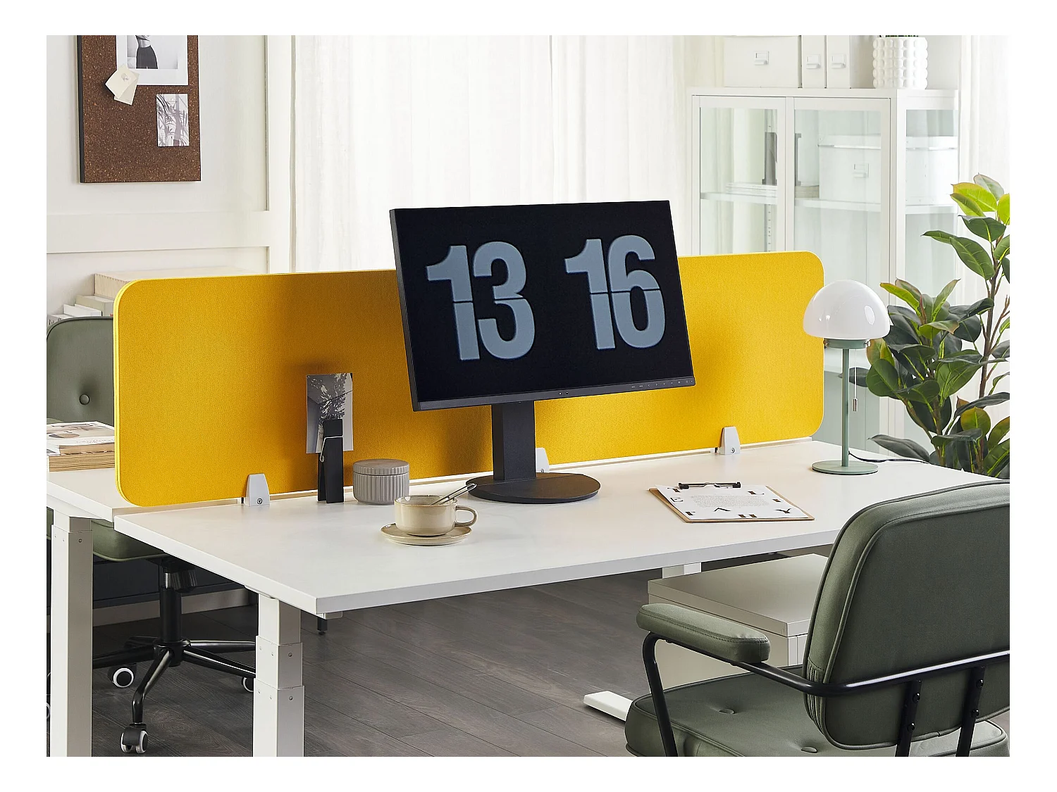 Cloison amovible de bureau Jaune WALLY