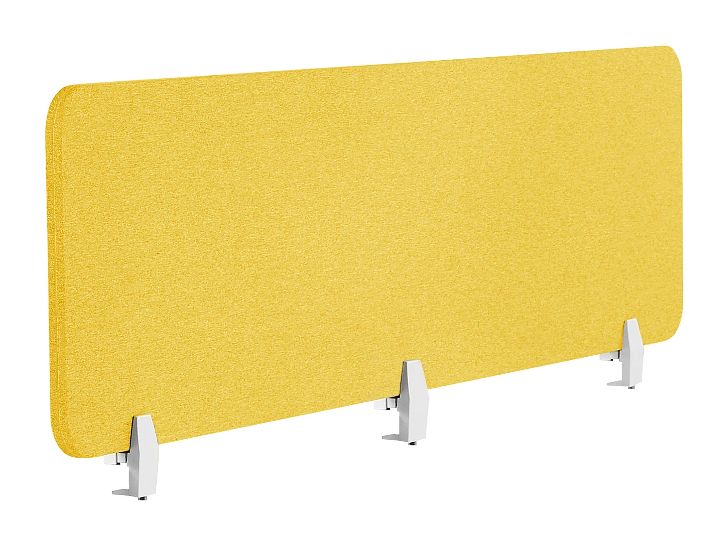 Séparateur de bureau jaune 180 x 40 cm WALLY