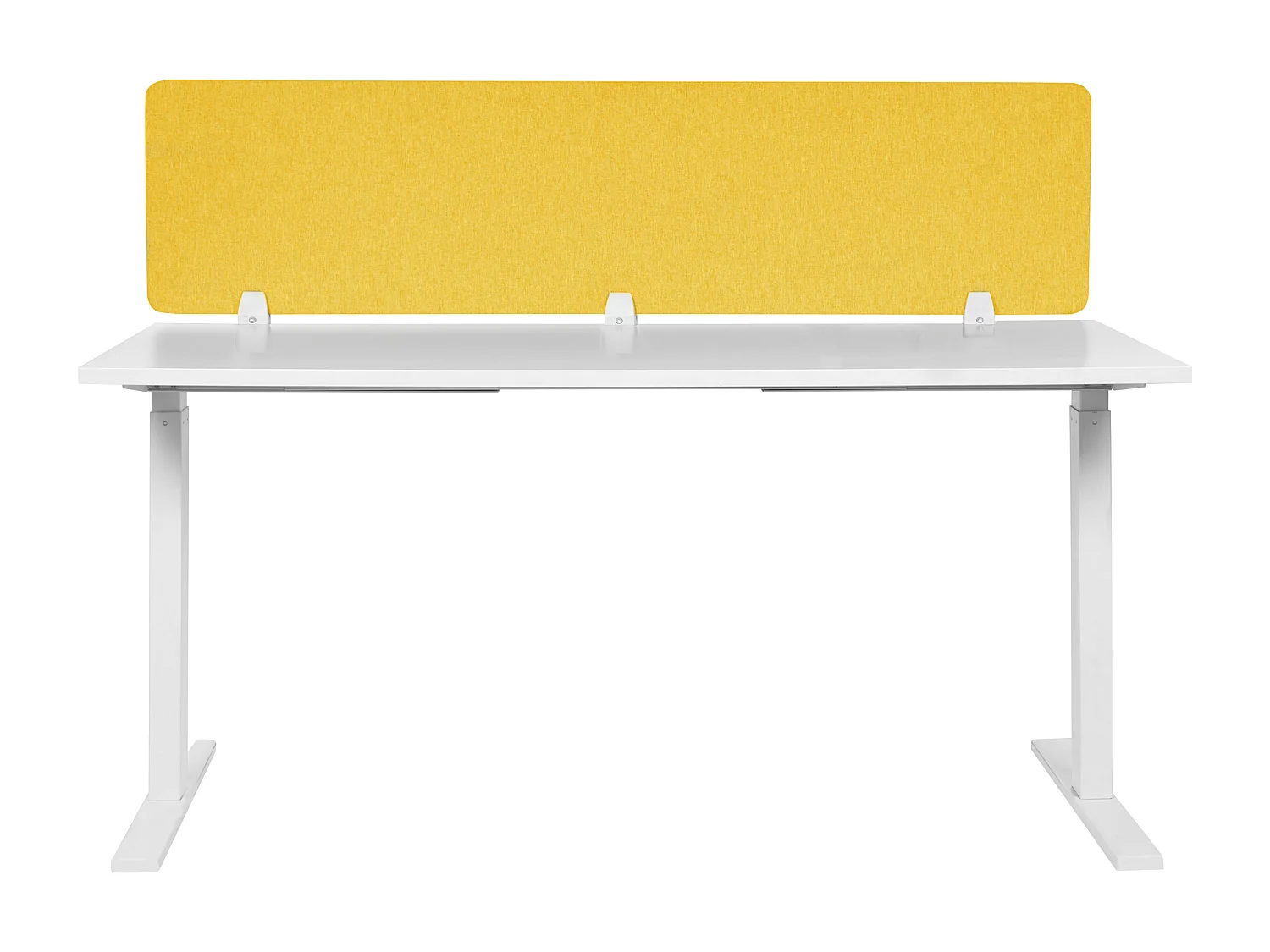 Séparateur de bureau jaune 180 x 40 cm WALLY
