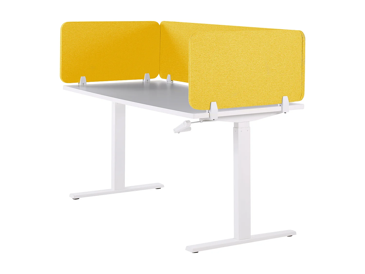 Séparateur de bureau jaune 180 x 40 cm WALLY