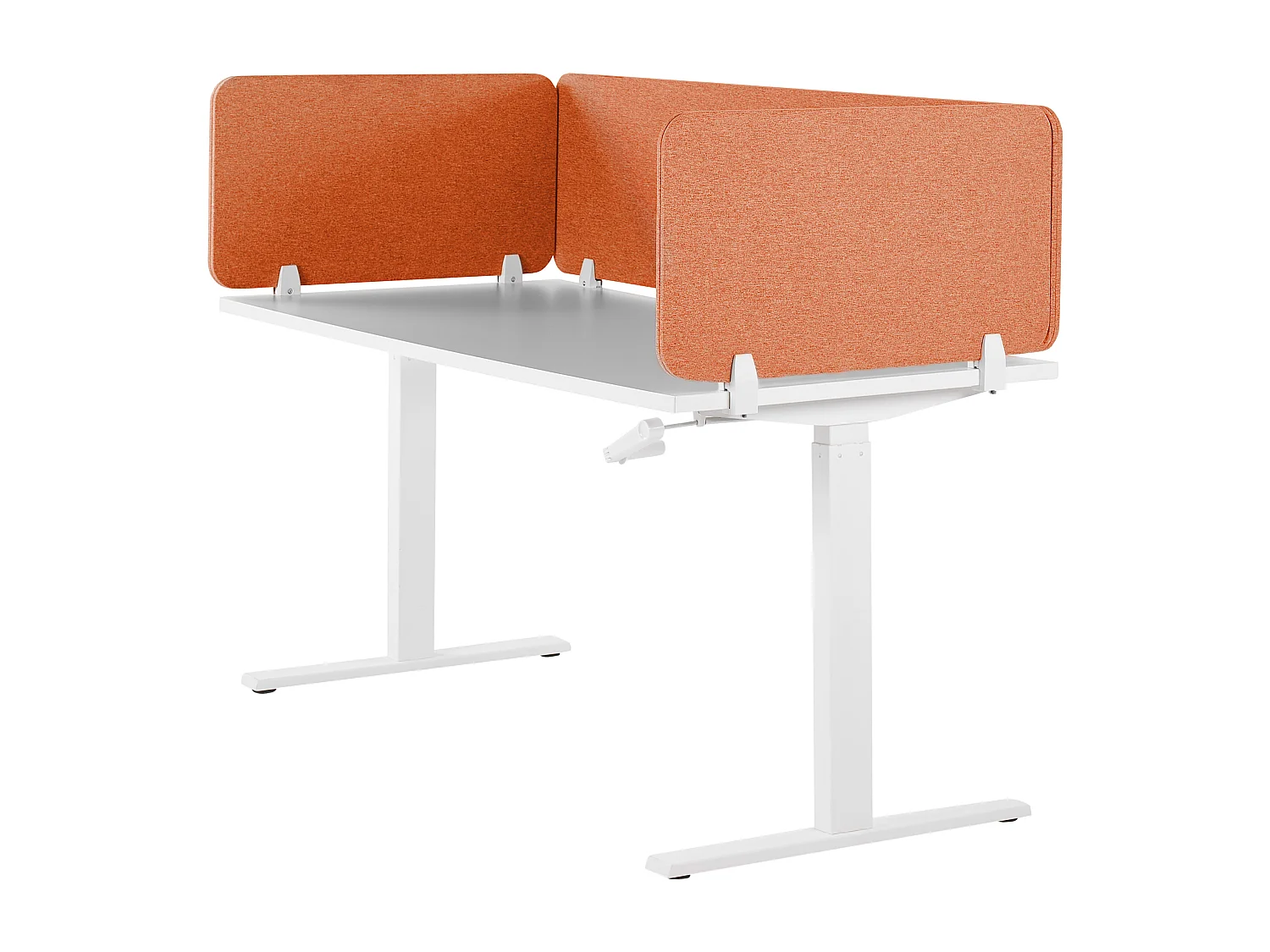 Pannello divisorio per scrivania rosso chiaro 160 x 40 cm WALLY